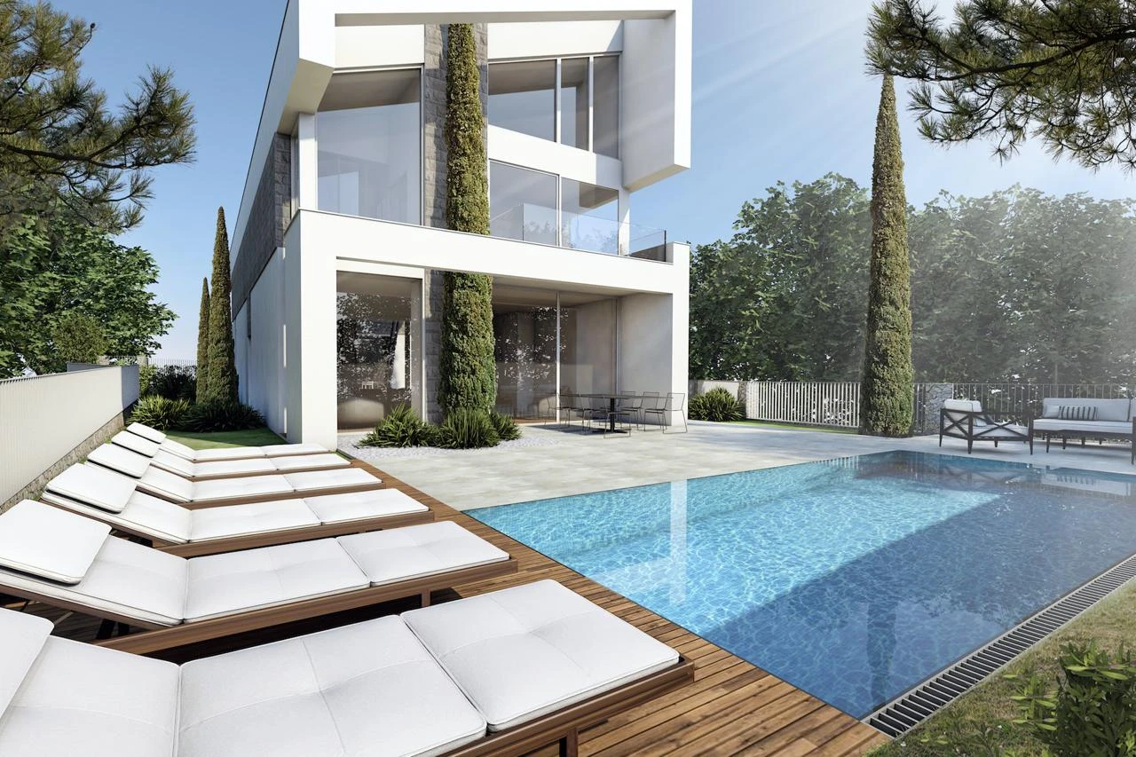 Plot with a ready villa project in Tivat, Bogišići