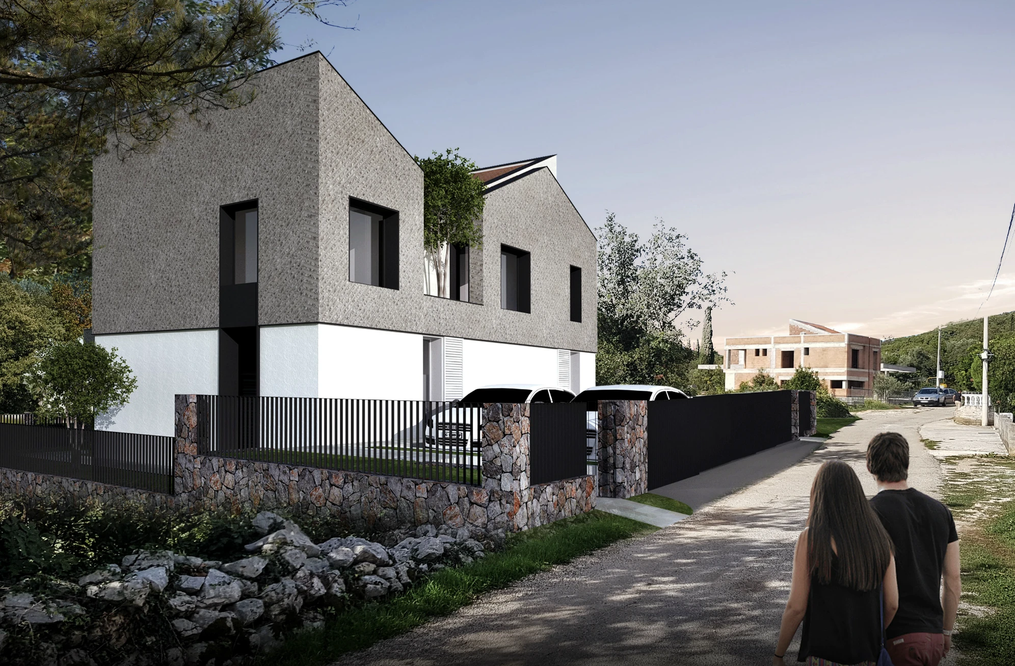 Urbanizovan plac sa gotovim konceptom vile