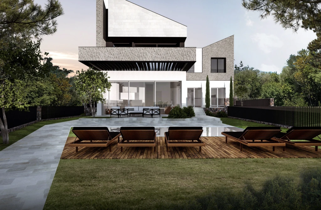 Урбанизированный участок с готовым проектом виллы рядом с Тиватом