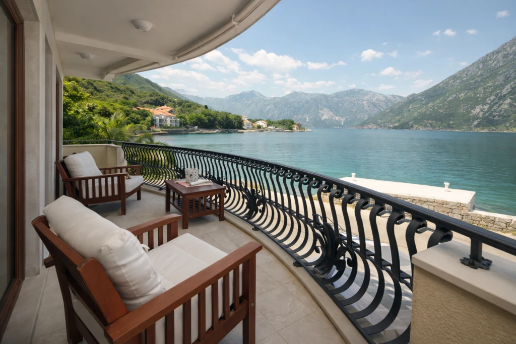 First Line 2 bedroom Apartment in Stoliv | Kotor Bay