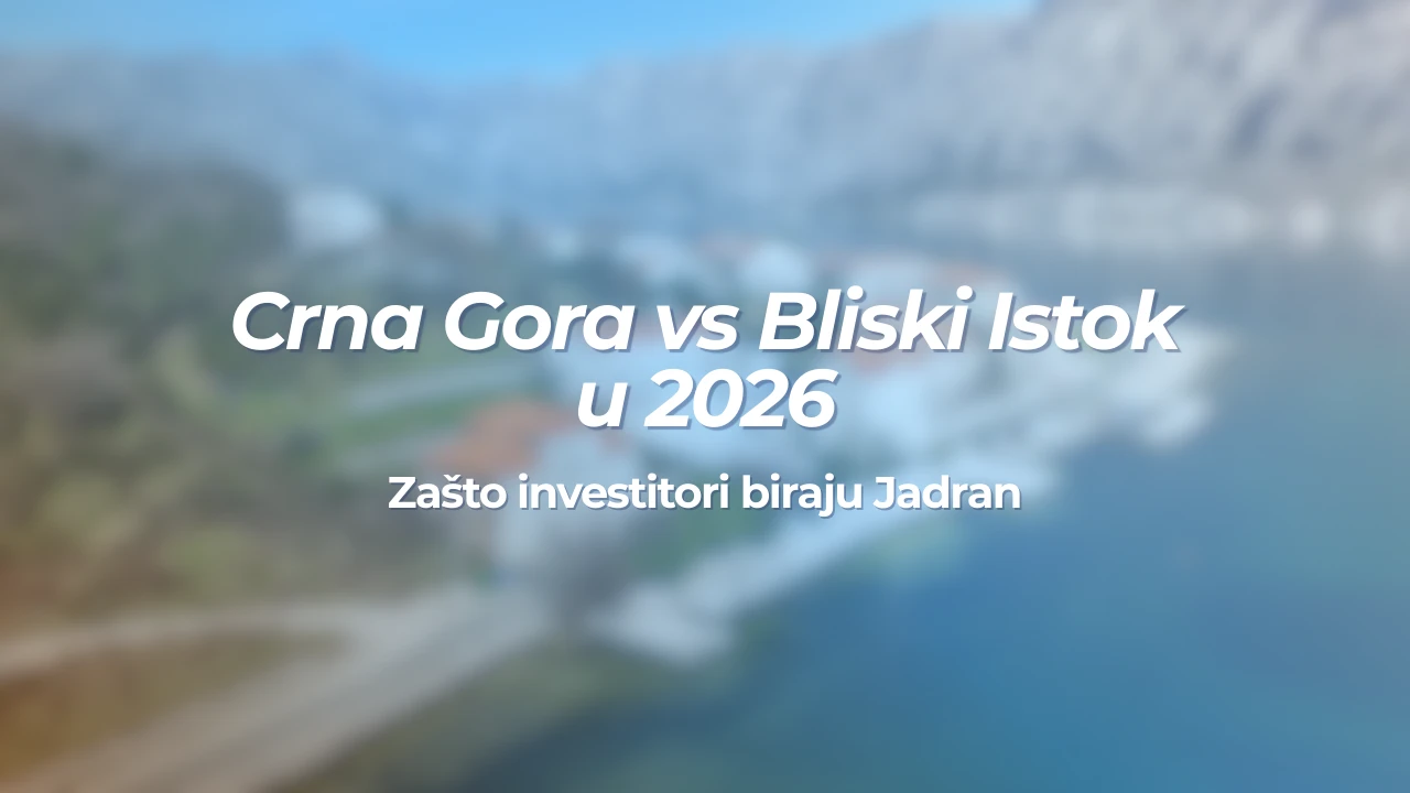 Crna Gora vs Bliski Istok u 2026: zašto investitori biraju Jadran