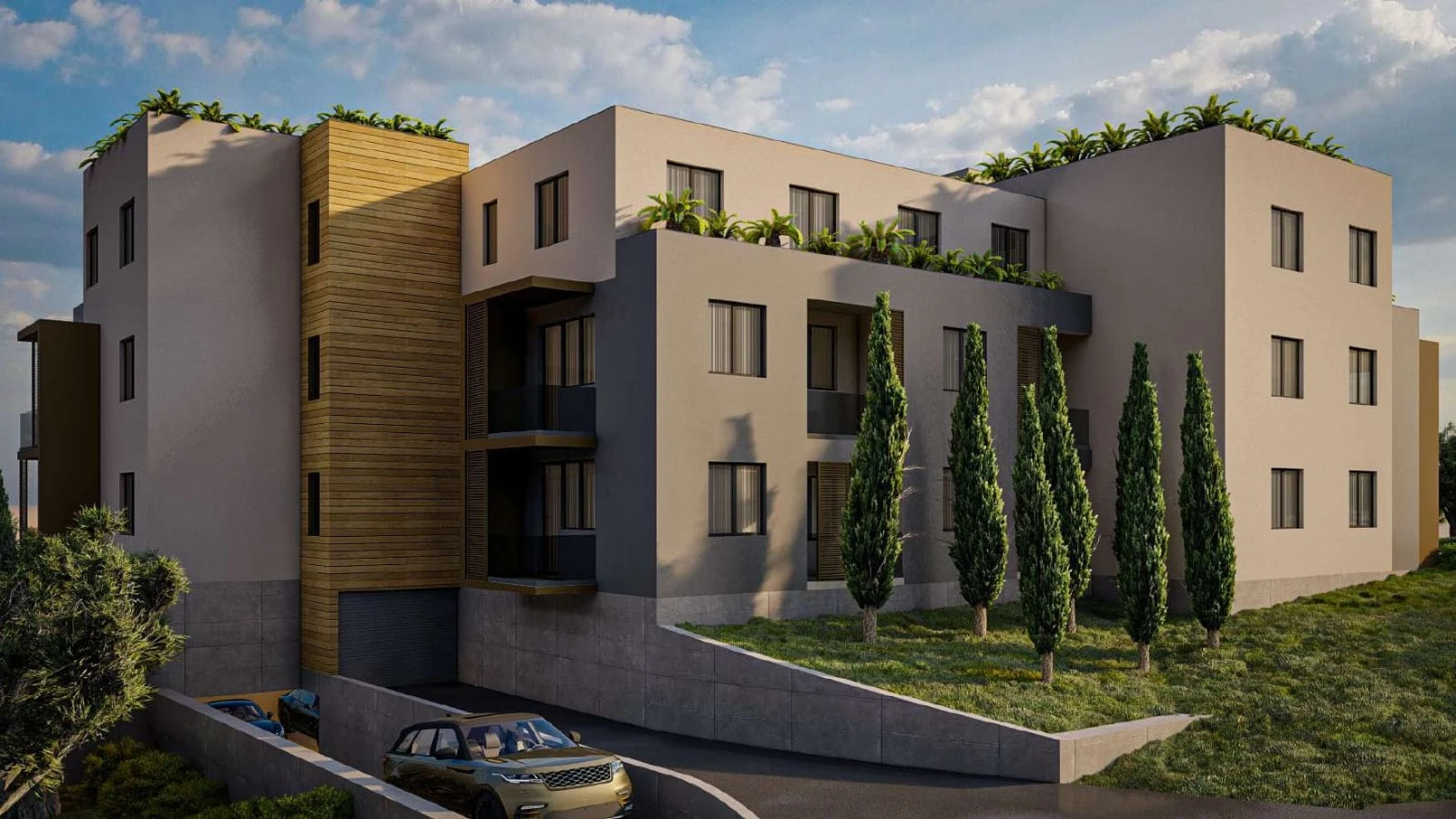 A new residential complex under construction in Dobrota
